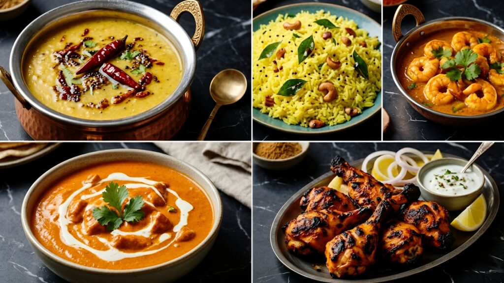 A cozy spread of weeknight Indian dinners featuring rich curries, naan, and spiced dishes prepared for quick and flavorful home meals | Weeknight Indian Dinners: 8 Fast Recipes From The Spice Angel | The Spice Angel